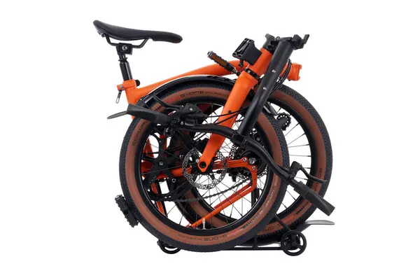 G-Line in Adventure Orange (view 4) — official Brompton photo