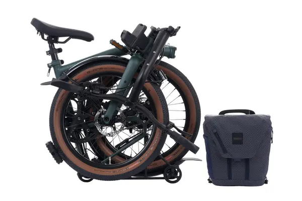 Electric G-Line e-Motiq in Forest Green (view 4) — official Brompton photo